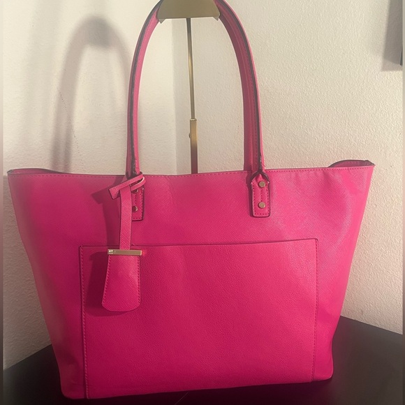 Stylish Pink Merona Tote Bag - Picture 1 of 4